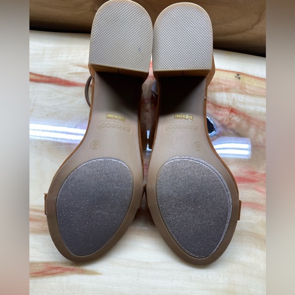 Bamboo Faux Suede Low Chunky Heel - Picture 7 of 10